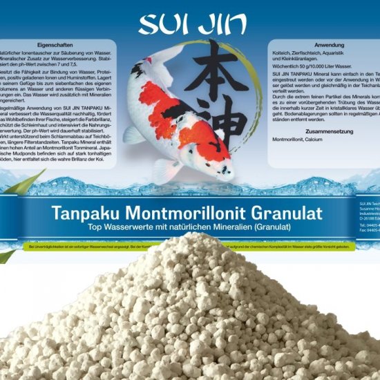 Tanpaku Montmorillonit Granulat - 2,5 kg - zum Schließen ins Bild klicken