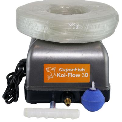 Koi Flow 30 Belüfterpumpe mit Sauerstoffsteinen und Luftschlauch