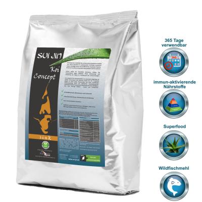 ANGEBOT 15% Koi Concept Koifutter<br />4,5mm Pellets - 60kg <strong>sink</strong>
